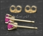 Preview: Ohrstecker 585 Gold, Topas pink 4,5,6,7mm